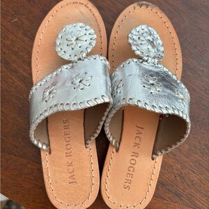 Jack Rogers Kids Silver Sandals